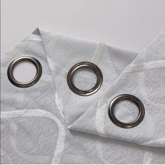 HLC.ME Versailles Lattice Blackout Thermal Insulated Window Curtain (Ivory) - Picture 4 of 8